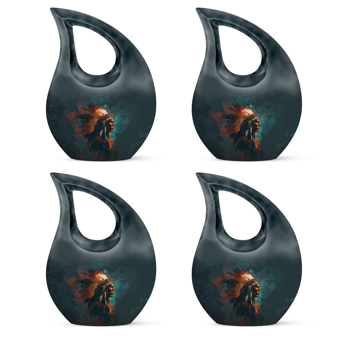 Tribe Man Theme 3 Inch Keepsake Pack of 4