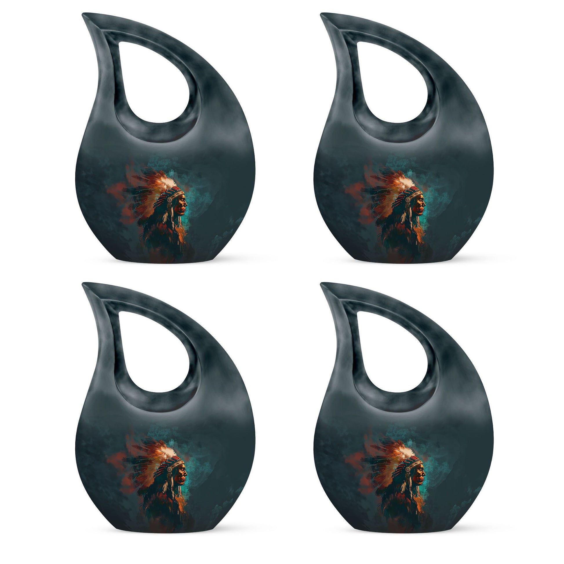 Tribe Man Theme 3 Inch Keepsake Pack of 4