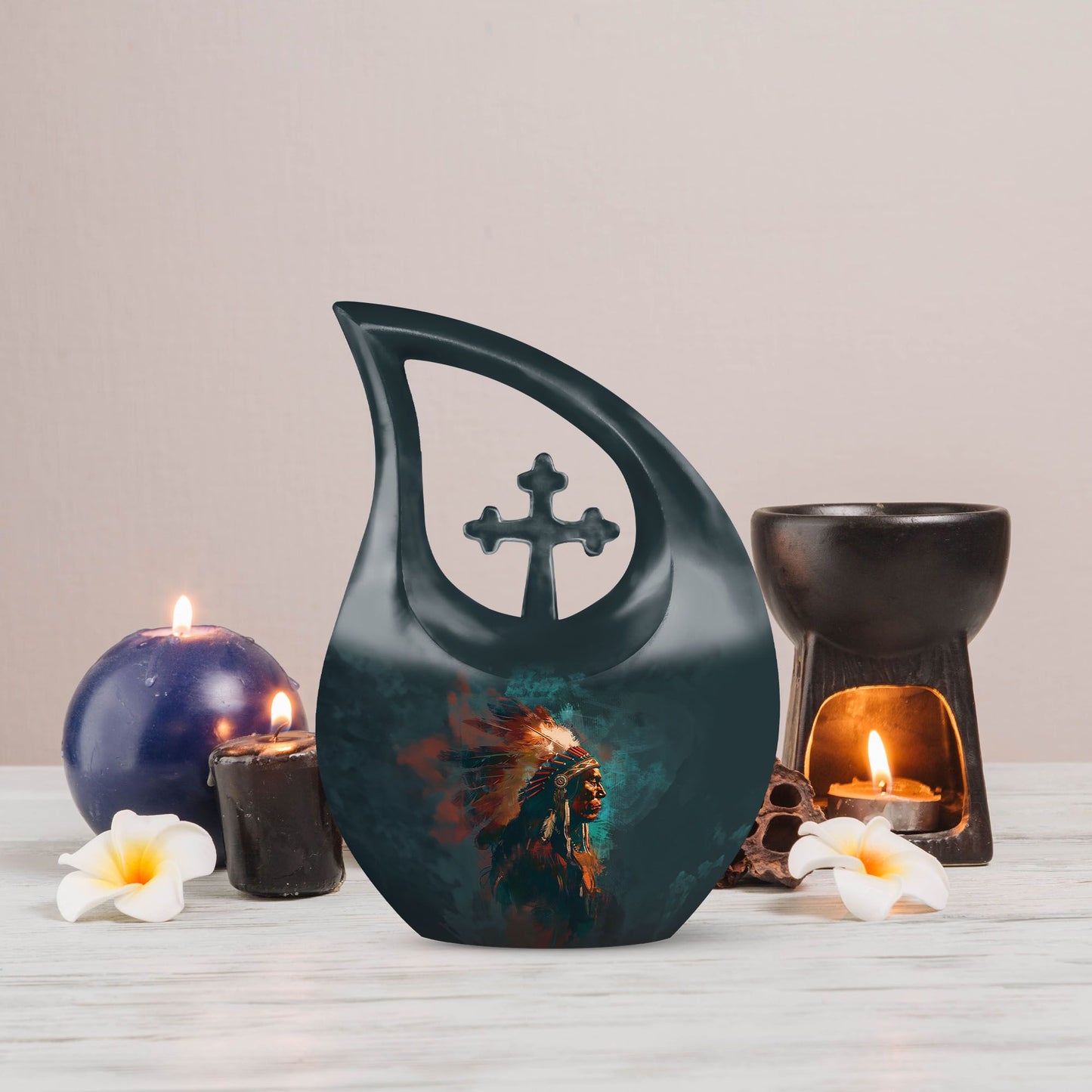 10-inch Tribe Man urn