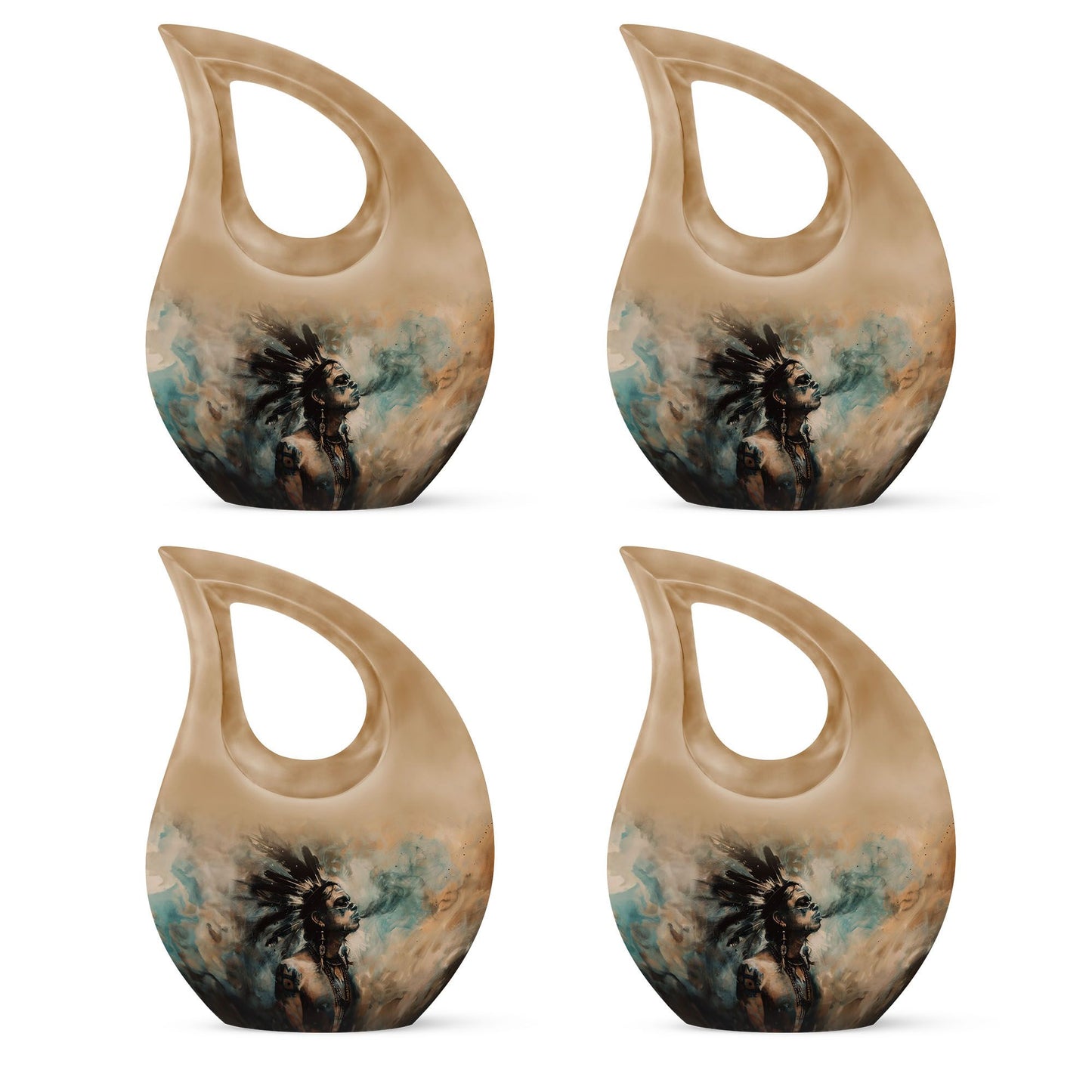 Tribe Man Theme 3 Inch Keepsake Pack of 4