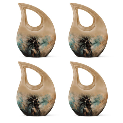 Tribe Man Theme 3 Inch Keepsake Pack of 4