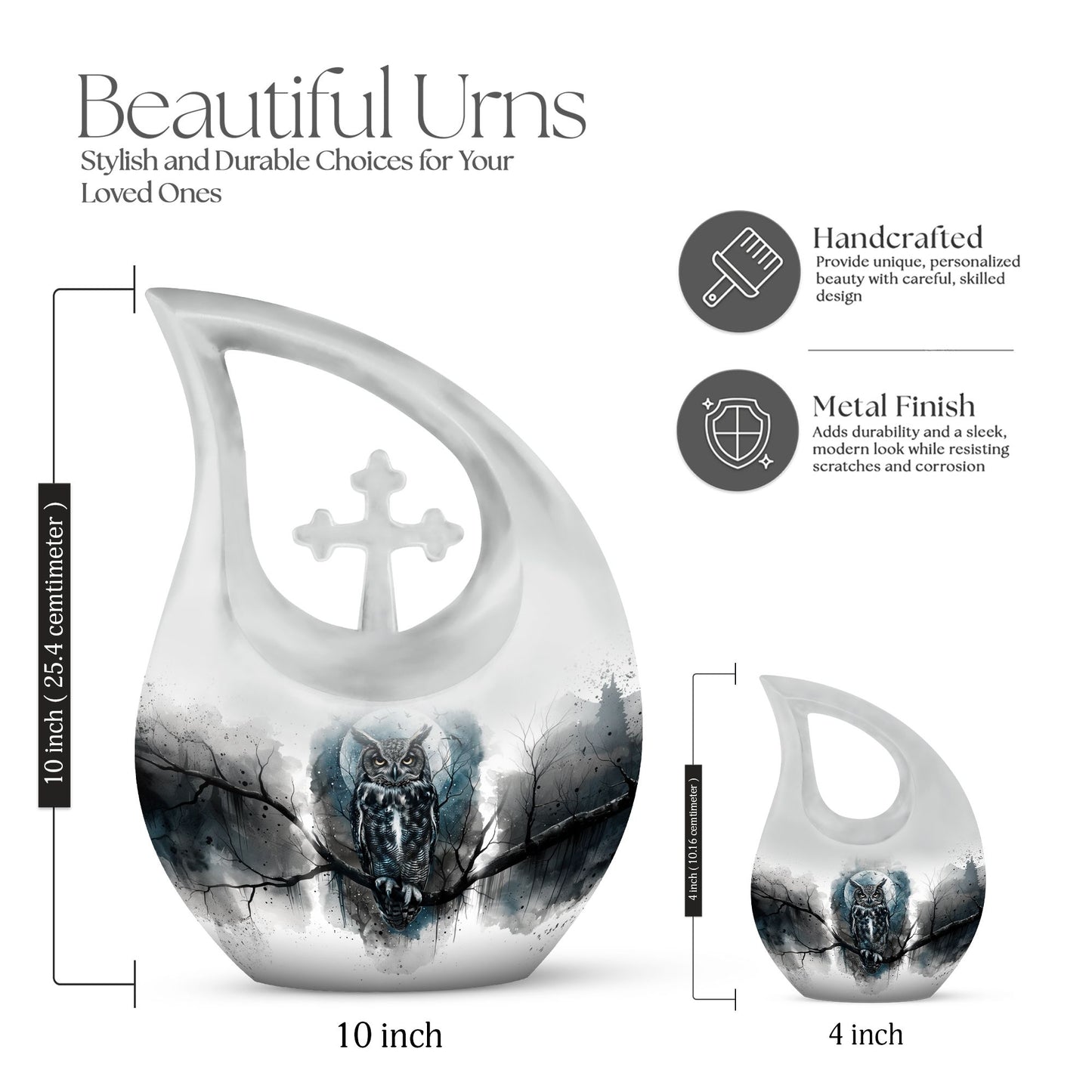 Large Owl Urn 