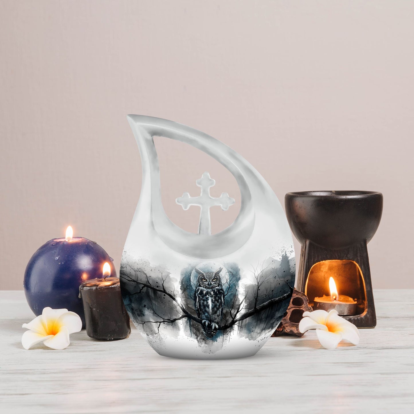Large Owl Urn 