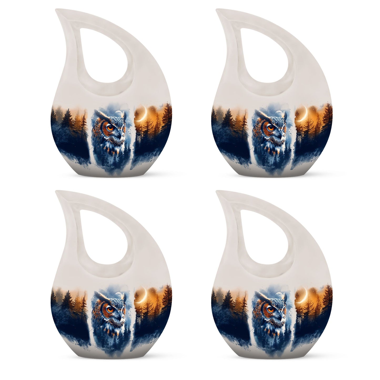 Owl Theme 3 Inch Keepsake Pack of 4