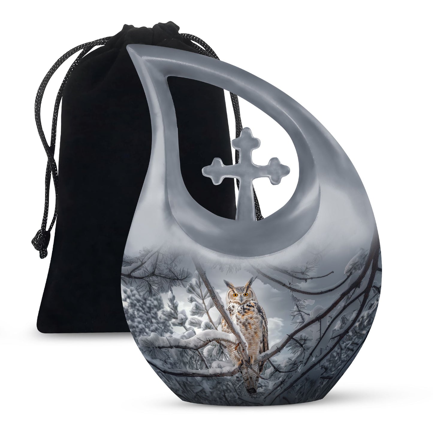 Owl Theme Large Urn 10 Inch