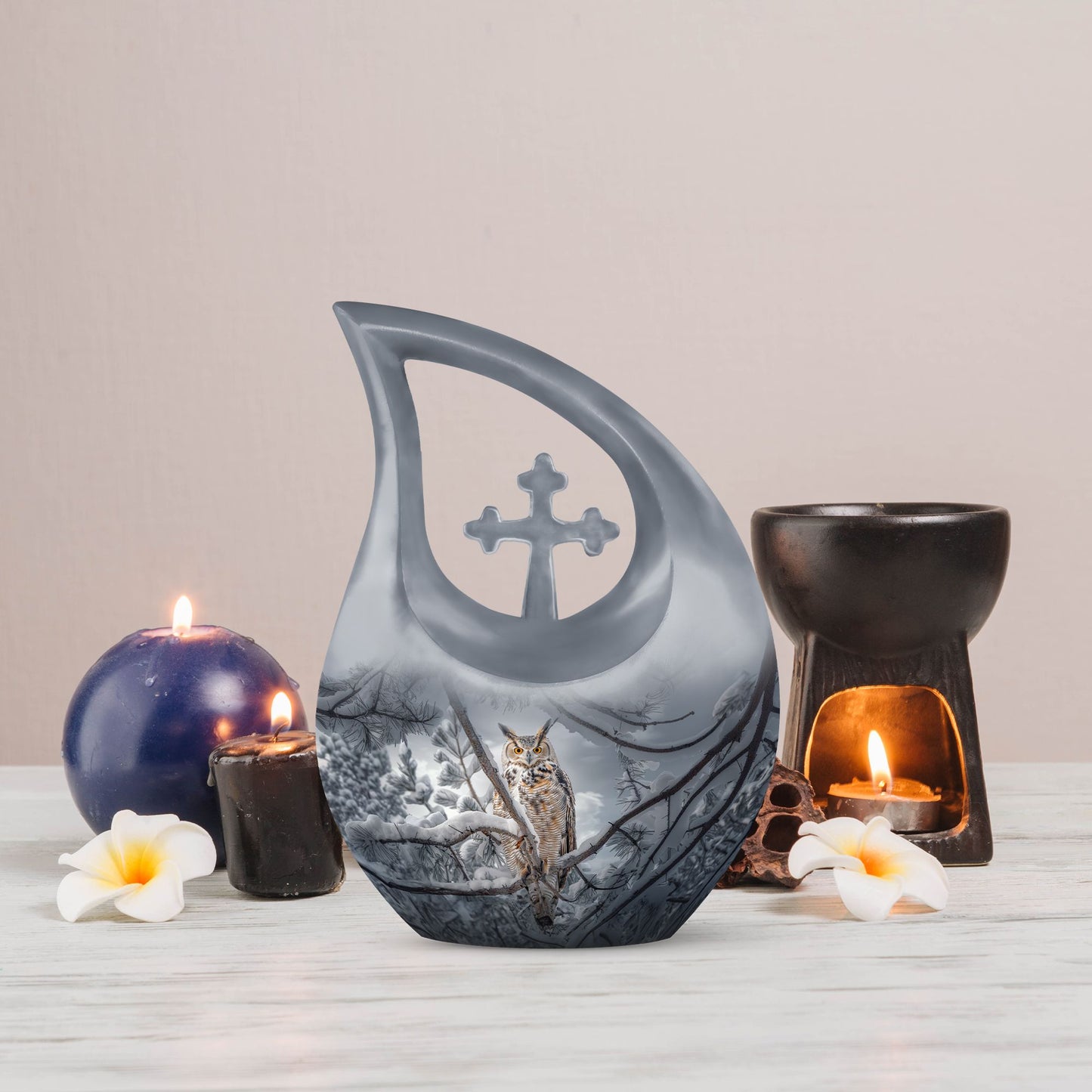 10-inch Owl urn