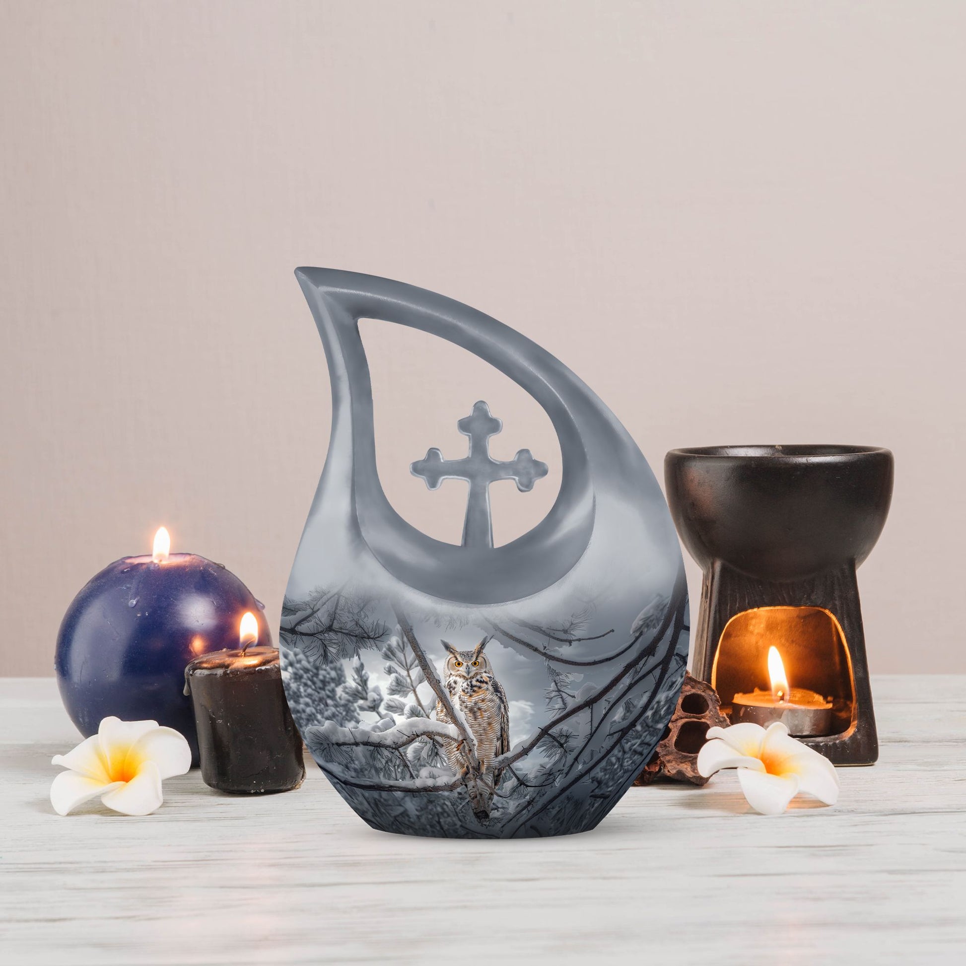 10-inch Owl urn