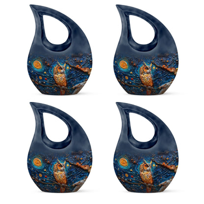 Owl Theme 3 Inch Keepsake Pack of 4
