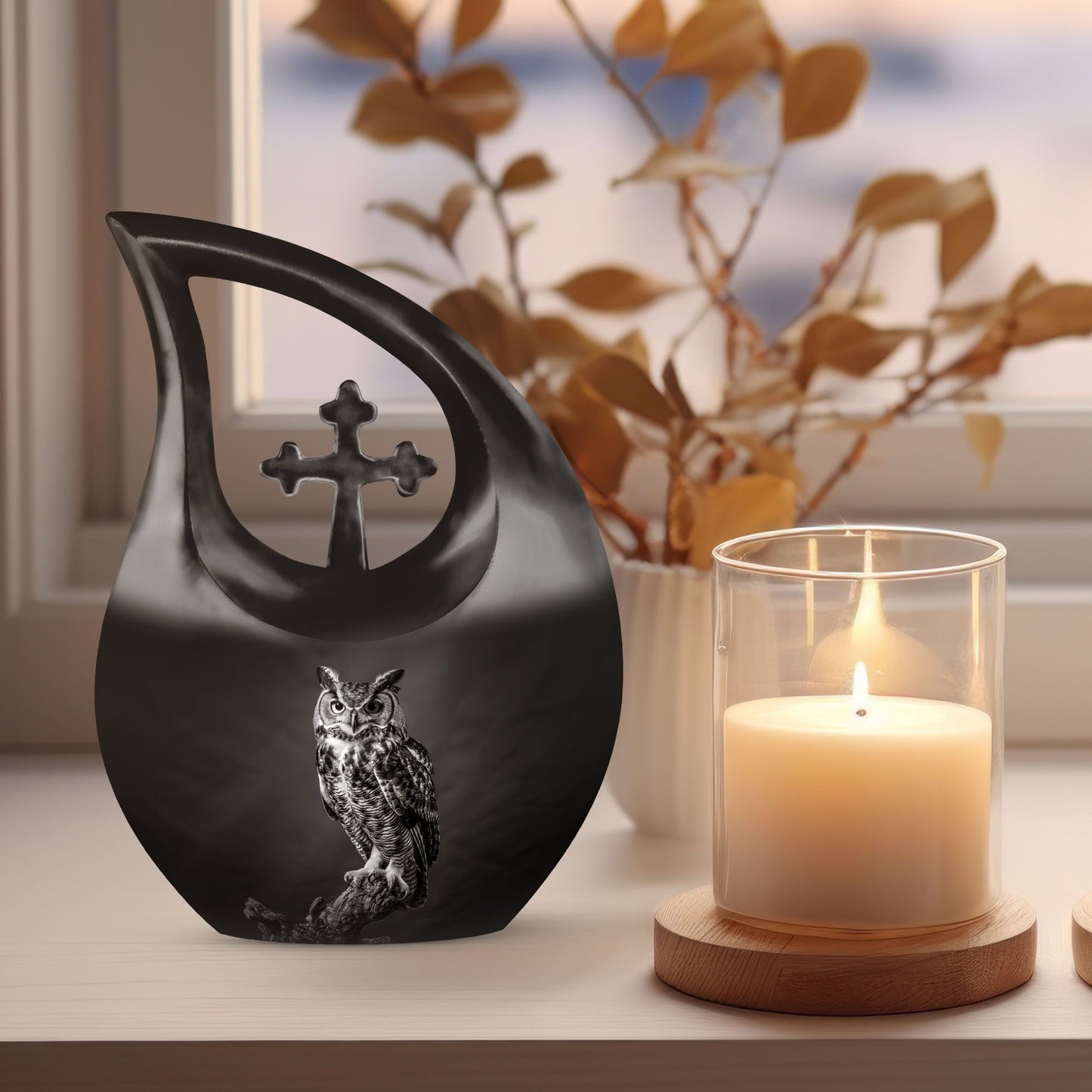 10-inch Owl Urn