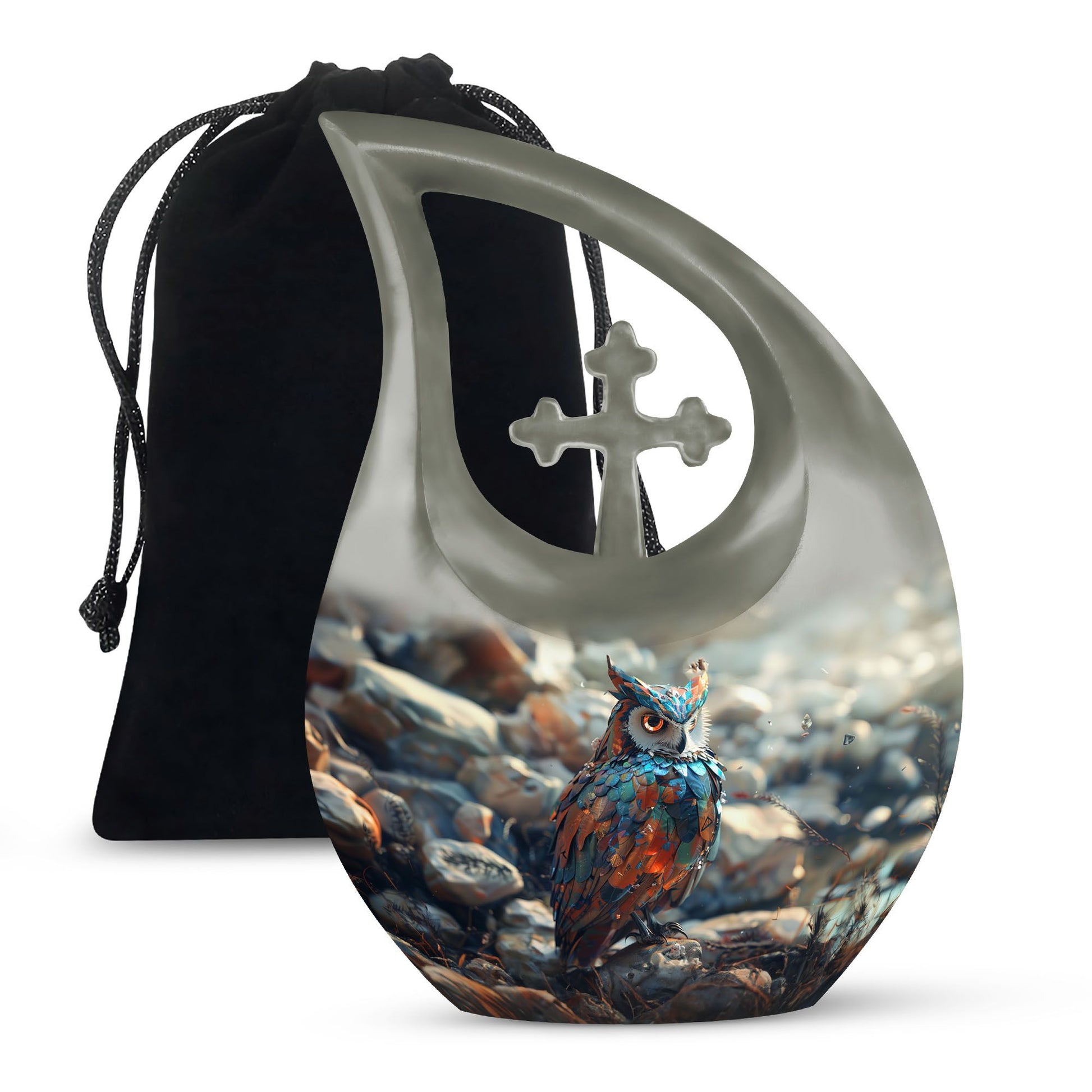 Owl Theme Large Urn 10 Inch