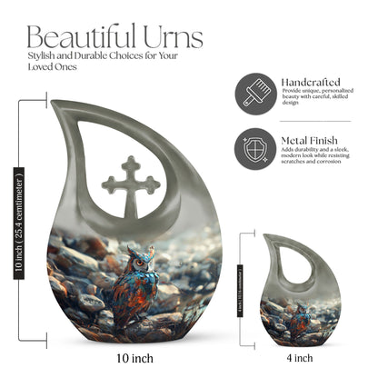 10-inch Owl Cremation Urn