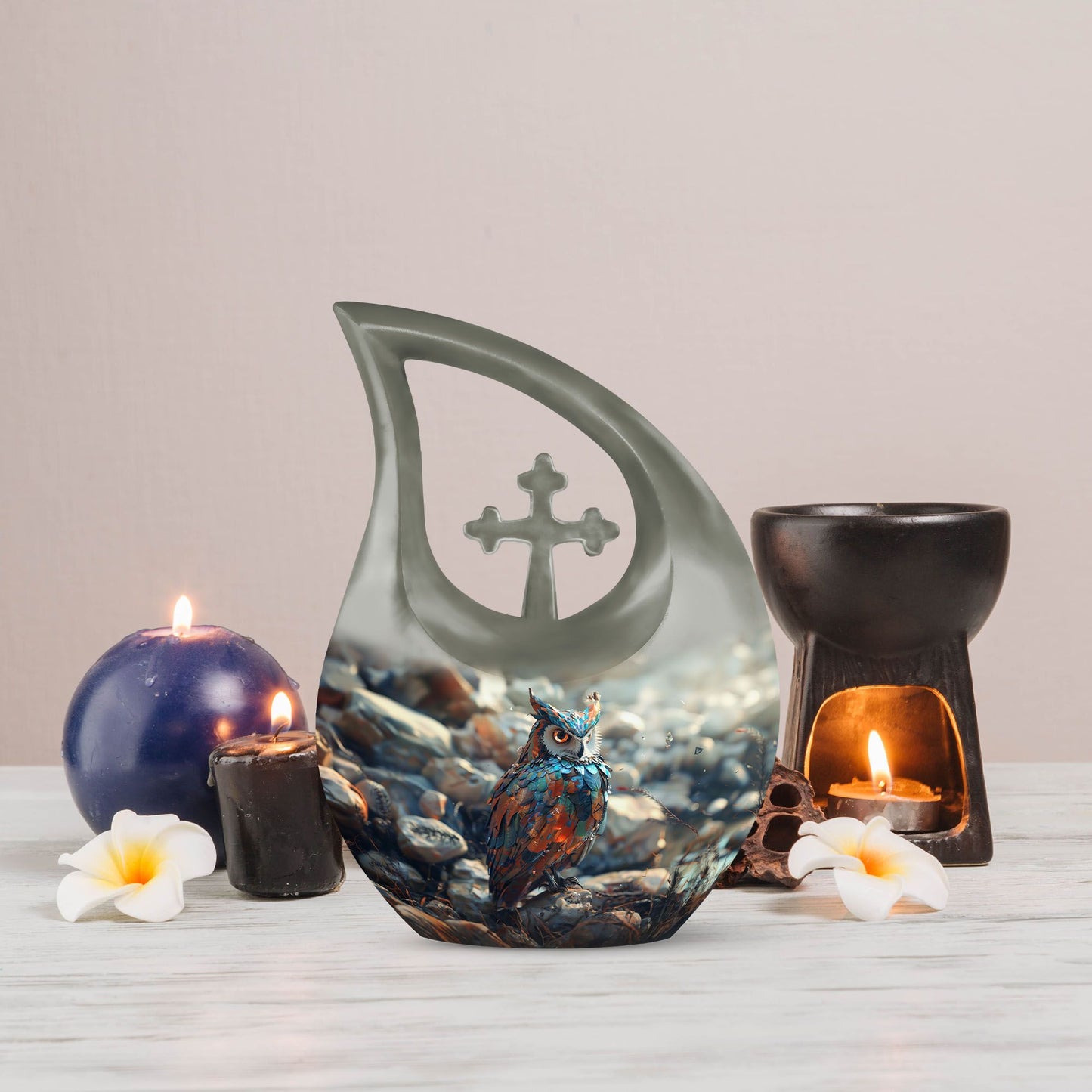 10-inch Owl Cremation Urn