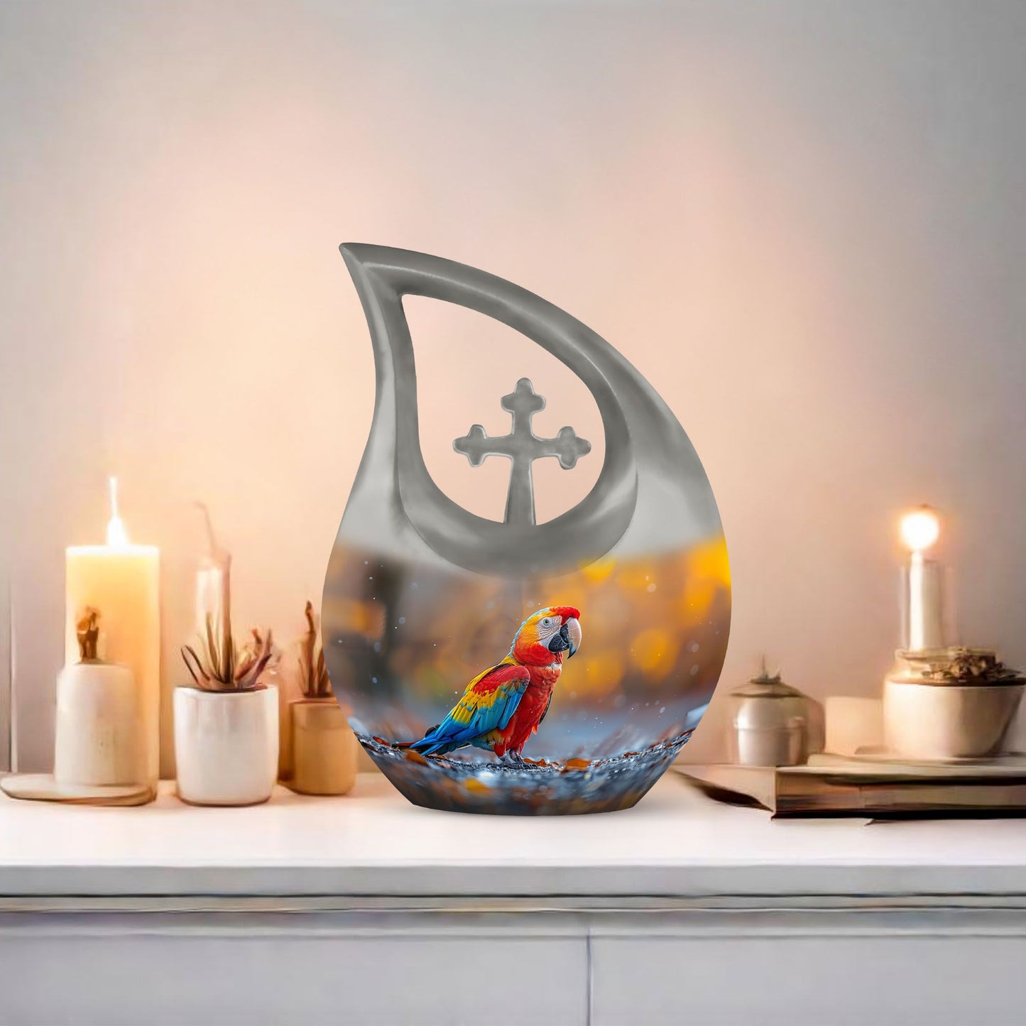 Unique Macaw Parrot Urn