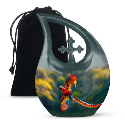 Personalized Bird Cremation Urn for Human Ashes - 10-inch, 200 cu in - Yatskia