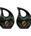 Macaw Parrot Cross Drop design urn