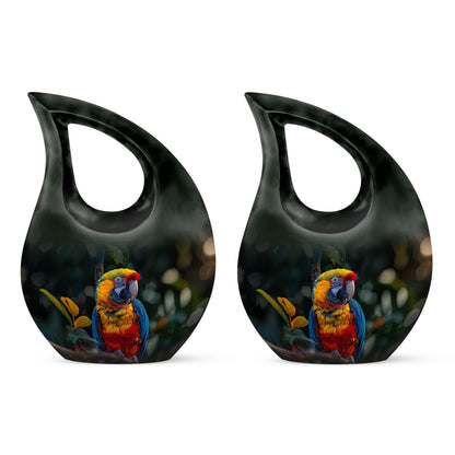 Macaw Parrot Cross Drop design urn