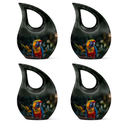 Macaw Parrot Cross Drop design urn