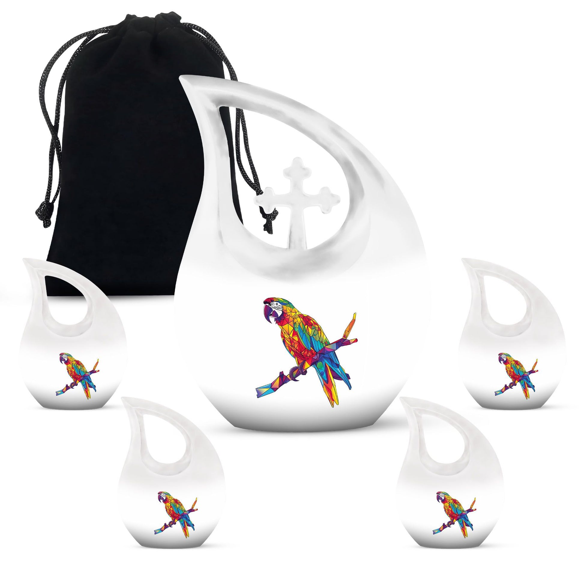 Cherished Macaw Parrot Memorial Urn burial cremation urn
