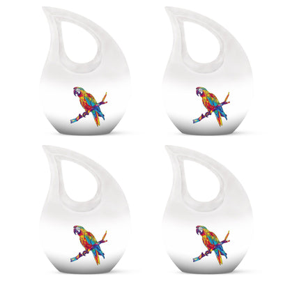 10 inch Cross Drop Macaw Parrot Urn, customizable medium 