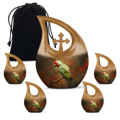 Personalized Bird Cremation Urn for Human Ashes - 10-inch, 200 cu in - Yatskia