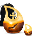 Eagle themed Medium Size Cross Drop memorial urn 