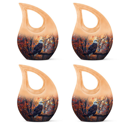 10-inch Eagle Urn with Cross Drop design, extra large