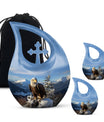 Eagle Keepsake Cross-Drop Extra Large Memorial Urn simple urn