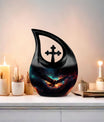 10 inch Eagle Urn, miniature cross drop design