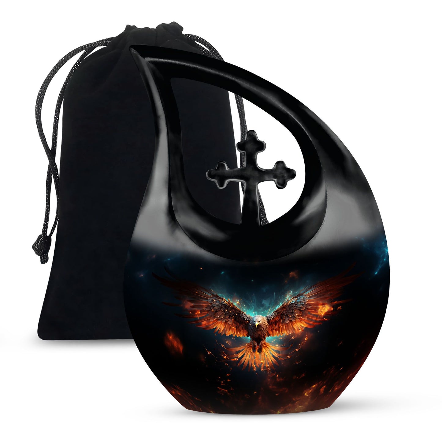 Eagle Theme Large Urn 10 Inch