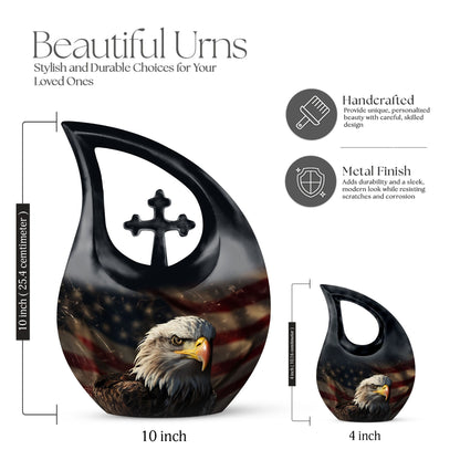  Cross Drop design Personalized Urn for Ashes, 