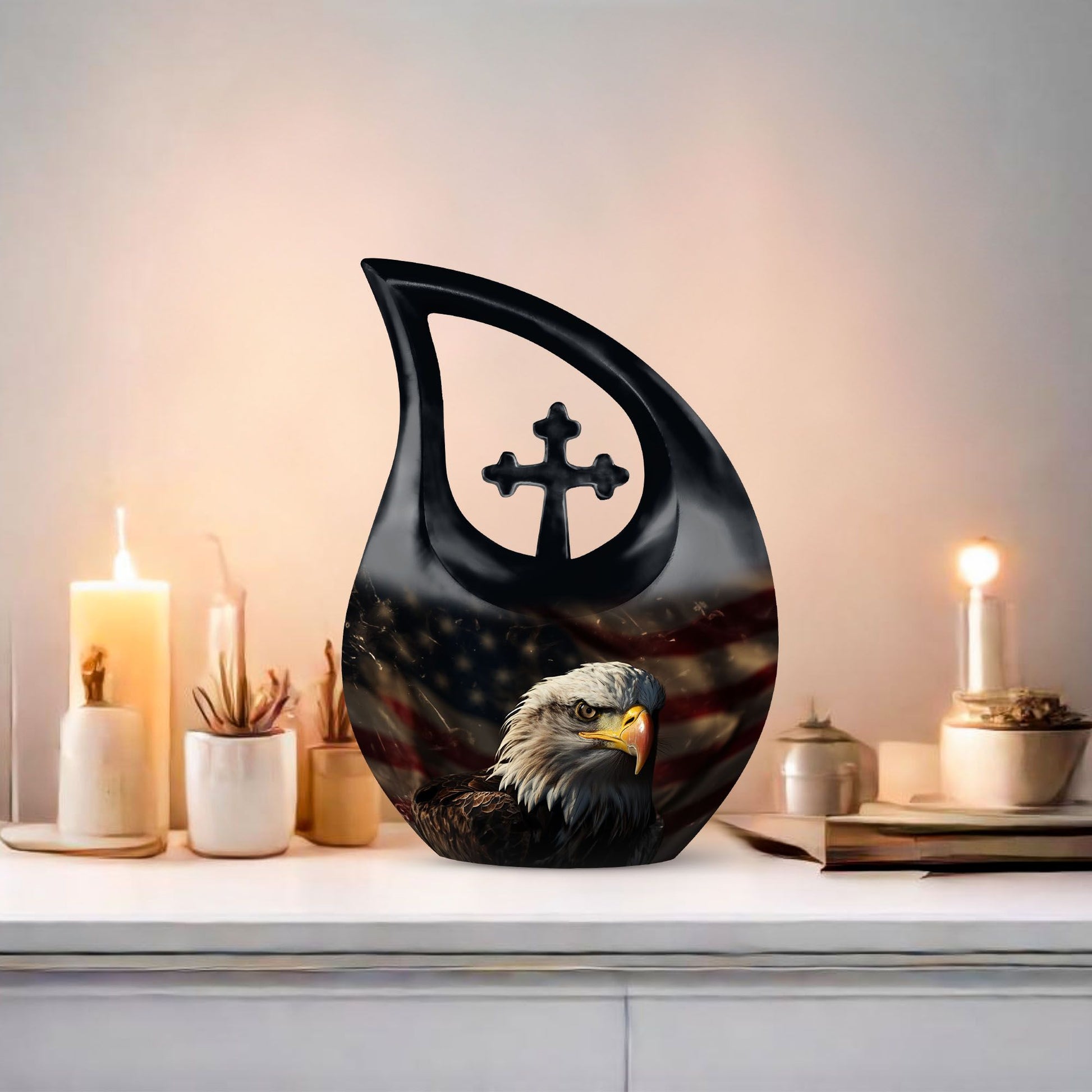 Cross Drop design Personalized Urn for Ashes, 