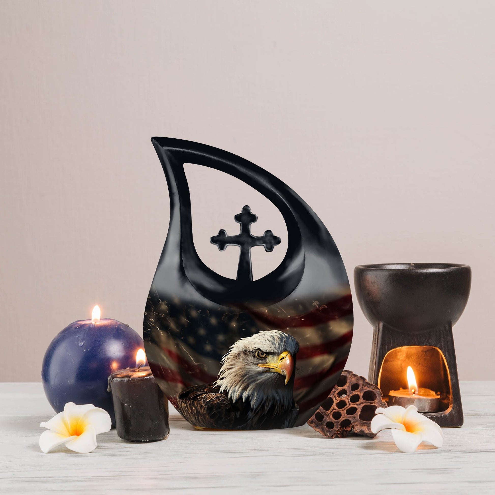  Cross Drop design Personalized Urn for Ashes, 