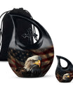 Eagle Theme Large Urn With 1 Keepsake Urn