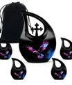10-inch Eagle Urn with Cross Drop design, personalized 