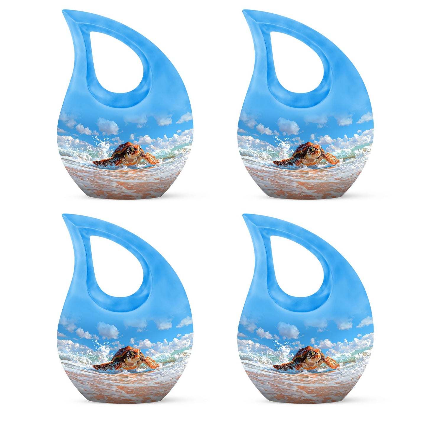 Turtle Theme 3 Inch Keepsake Pack of 4