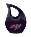 10 inch Turtle themed Cross Drop design urn,