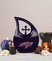 10 inch Turtle themed Cross Drop design urn,