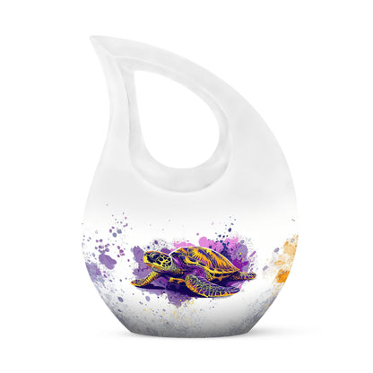  Turtle Urn, 10-inch memorial urn for cremation ashes
