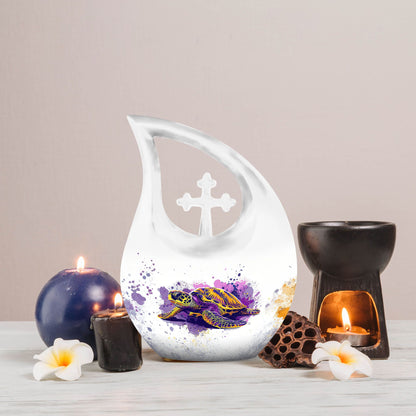  Turtle Urn, 10-inch memorial urn for cremation ashes