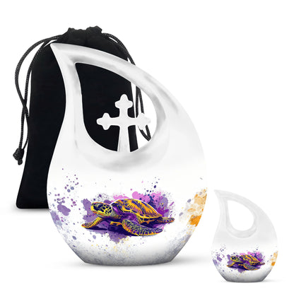  Turtle Urn, 10-inch memorial urn for cremation ashes