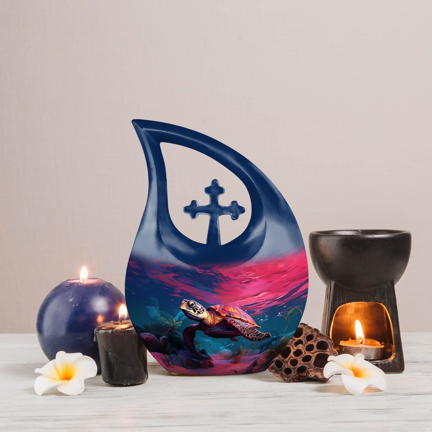 10-inch Turtle-themed Cross Drop 