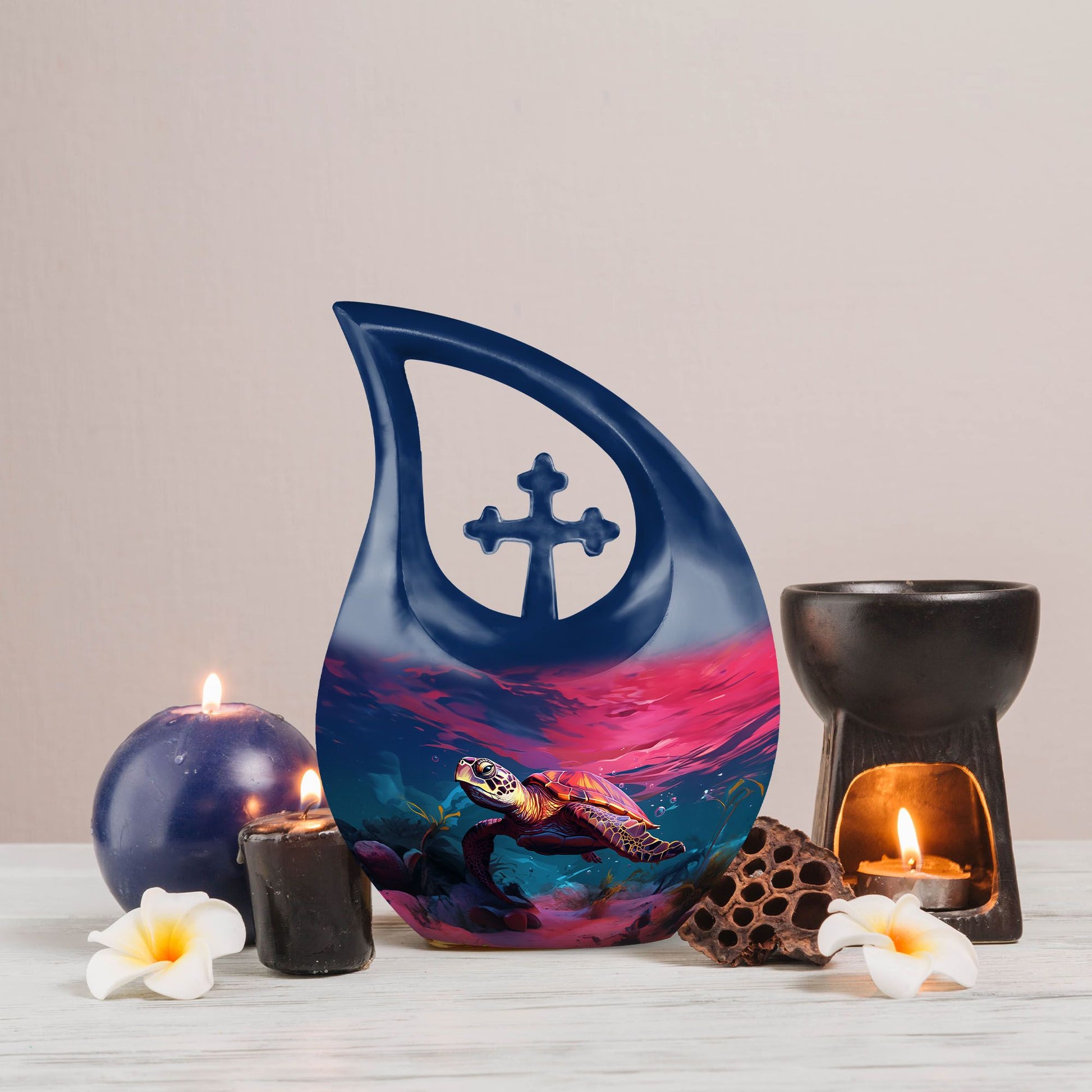 10-inch Turtle-themed Cross Drop 