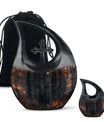 10 inch Deer themed Cross Drop urn for cremation keepsakes, includes velvet pouch