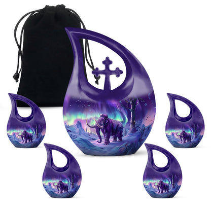 Personalized Religious Cremation Urn for Human Ashes - 10-inch, 200 cu in - Yatskia