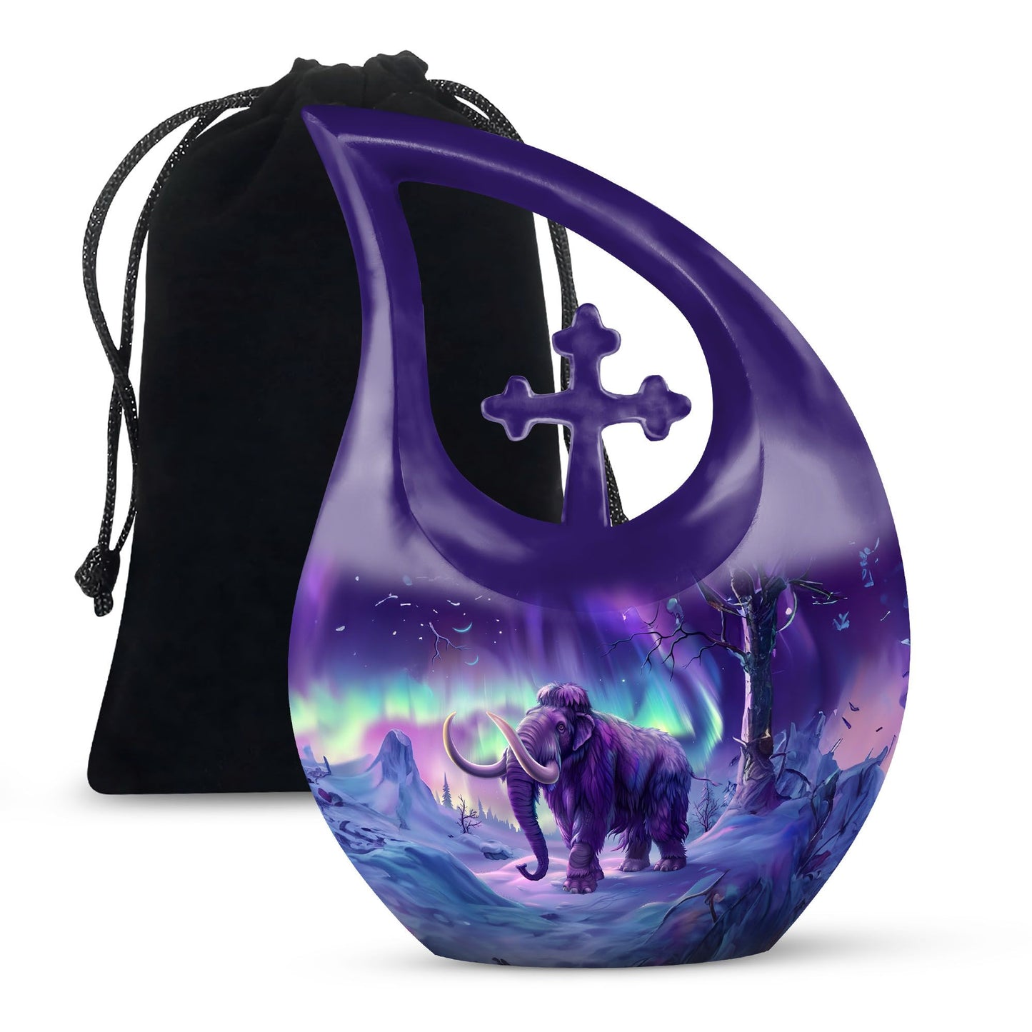 Personalized Religious Cremation Urn for Human Ashes - 10-inch, 200 cu in - Yatskia