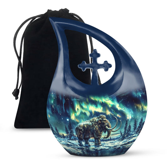  Mamoth Urn with Cross Drop design for ashes