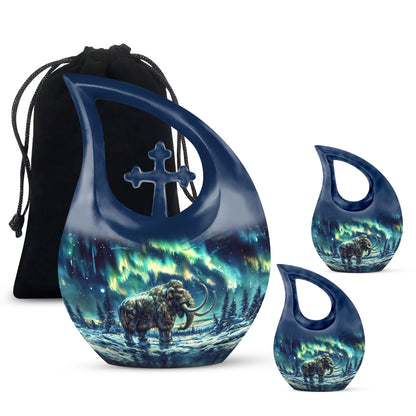  Mamoth Urn with Cross Drop design for ashes