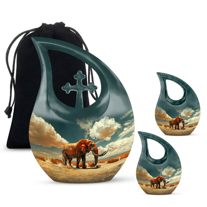 Personalized Artistic Keepsake Urn for Human Ashes - 10-inch, 200 cu in - Yatskia
