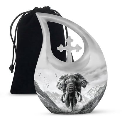 Personalized Religious Memorial Urn for Adults - 10-inch, 200 cu in - Yatskia