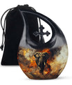 10-inch Mamoth Urn with Cross Drop design for ashes,